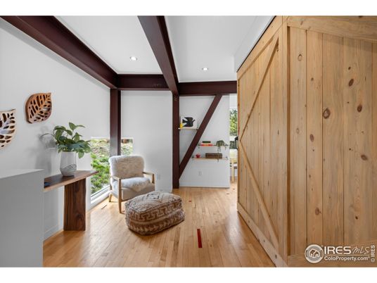 Interior, Recessed Lighting, Wooden Beams, Wood Texture Flooring