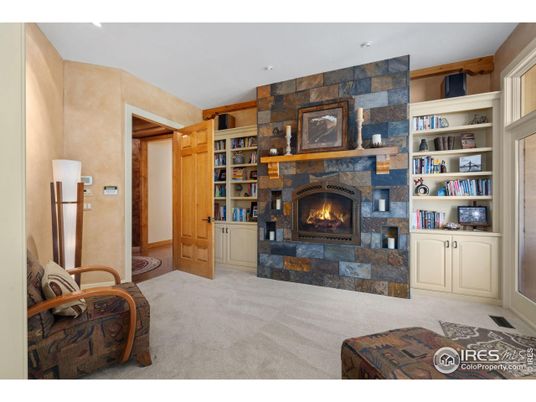 Fireplace, Interior, Stone Walls