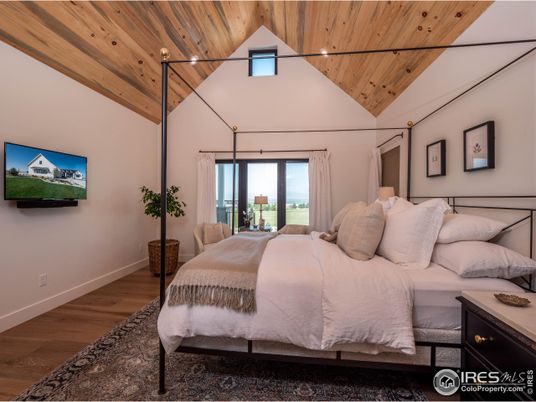 Bedroom, Interior, Wooden Ceilings, Wood Texture Flooring