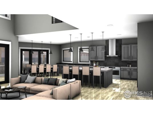 Dining room, Interior, Kitchen, Living room, Pendant Lights, Recessed Lighting