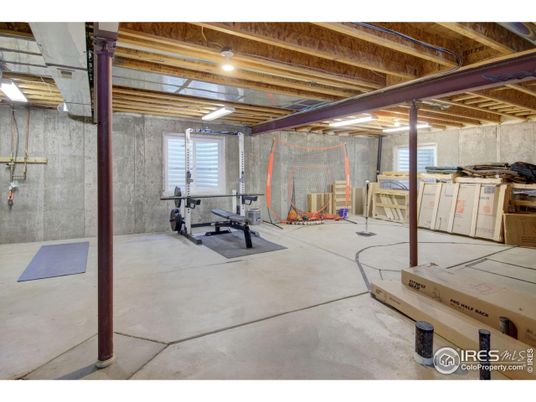 Fitness Equipment, Interior, Wooden Beams