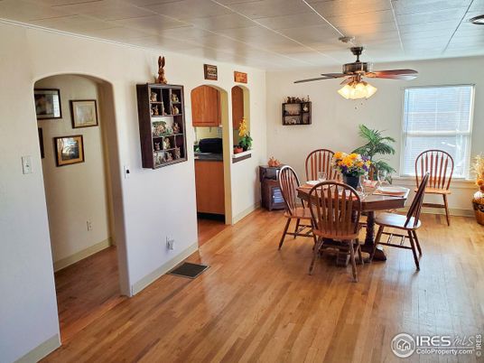Dining room, Interior, Wood Texture Flooring
