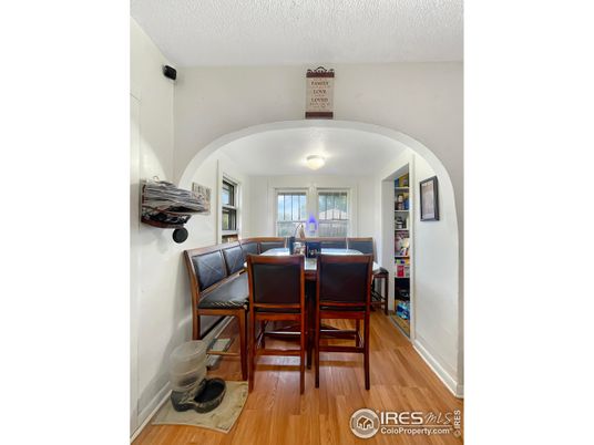 Dining room, Interior, Wood Texture Flooring
