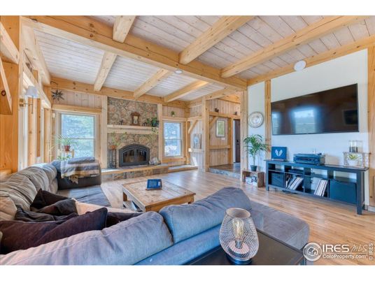 Fireplace, Interior, Living room, Wooden Beams, Wooden Ceilings, Wood Texture Flooring, Wooden Walls