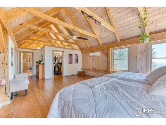 Bedroom, Interior, Wooden Beams, Wooden Ceilings, Wood Texture Flooring