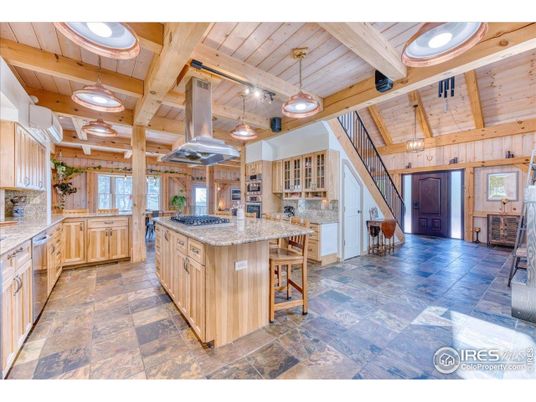 Interior, Kitchen, Pendant Lights, Wooden Beams, Wooden Ceilings