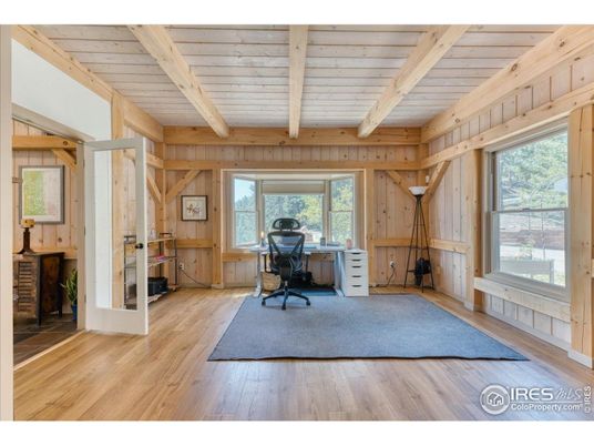 Home Office, Interior, Wooden Beams, Wooden Ceilings, Wood Texture Flooring, Wooden Walls