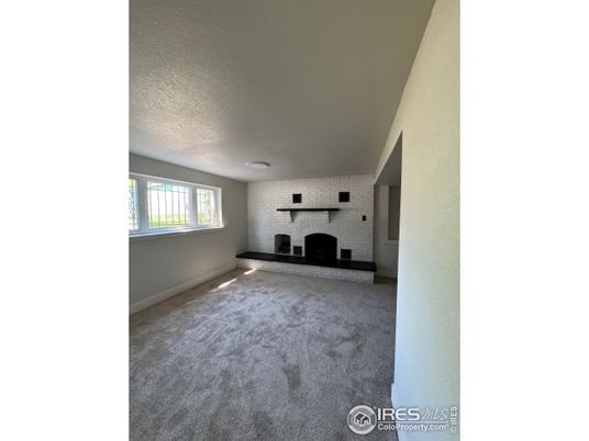 Empty room, Fireplace, Interior