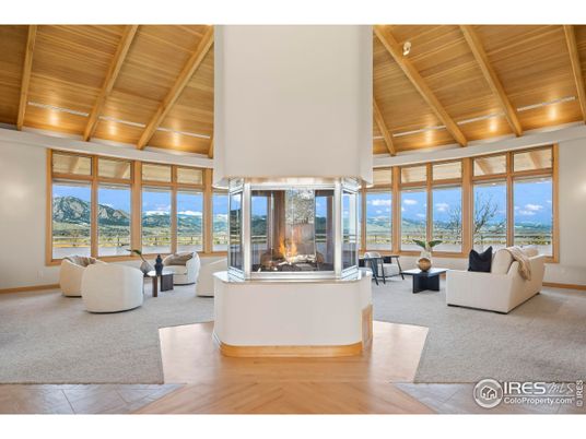 Fireplace, Interior, Living room, Recessed Lighting, Wooden Beams, Wooden Ceilings, Wood Texture Flooring