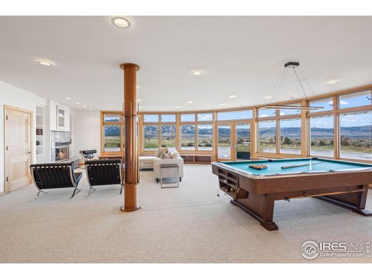 Billiard Table, Fireplace, Game Room, Interior, Pendant Lights, Recessed Lighting