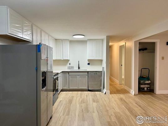 Interior, Kitchen, Wood Texture Flooring