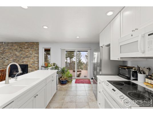 Interior, Kitchen, Recessed Lighting, Stone Walls