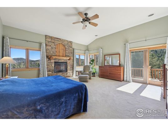 Bedroom, Fireplace, Interior, Stone Walls