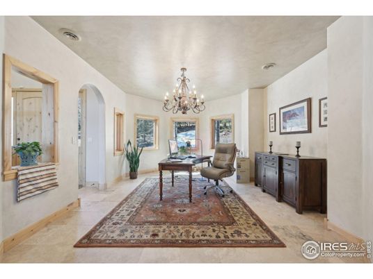 Chandelier, Home Office, Interior