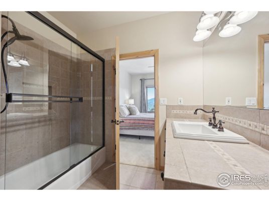 Bathroom, Bedroom, Glass Shower, Interior, Tile Countertops