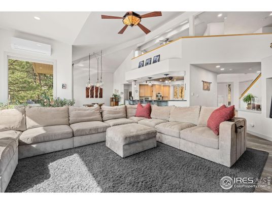 Interior, Kitchen, Living room, Pendant Lights, Recessed Lighting, Wood Texture Flooring