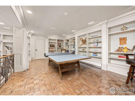 Game Room, Interior, Recessed Lighting, Wood Texture Flooring