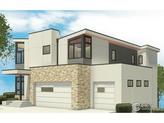Attached, Exterior, Facade, Modern
