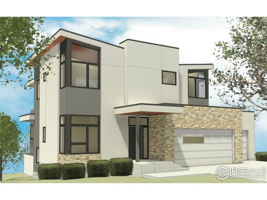 Attached, Exterior, Facade, Modern