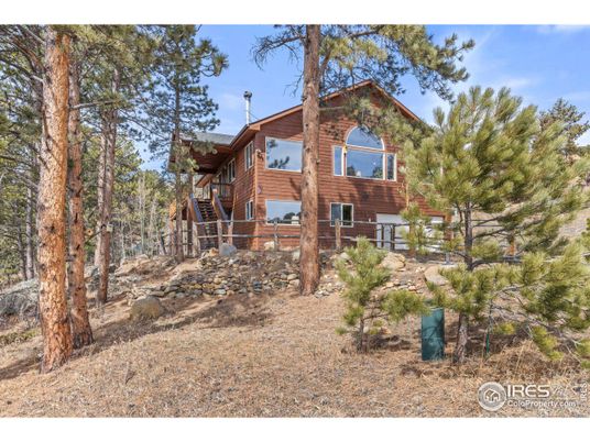 Backyard, Exterior, Facade, Brick Facade, Log Home
