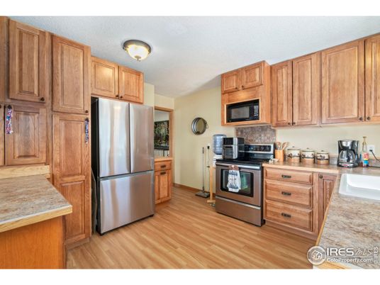 Interior, Kitchen, Wood Texture Flooring