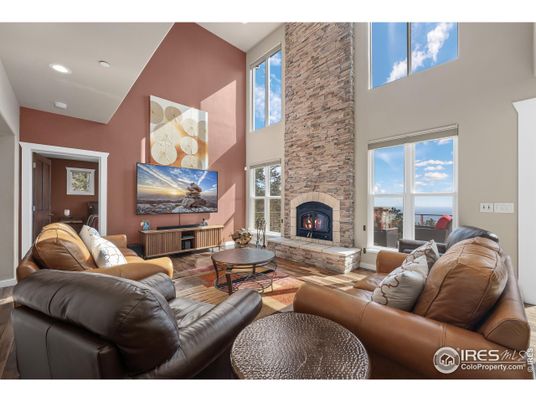 Fireplace, Interior, Living room, Recessed Lighting