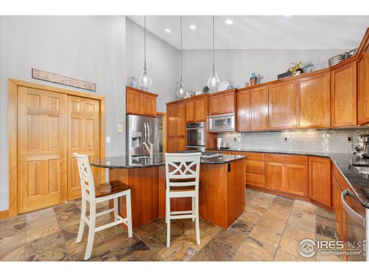Interior, Kitchen, Pendant Lights, Recessed Lighting, Stainless Steel Appliances