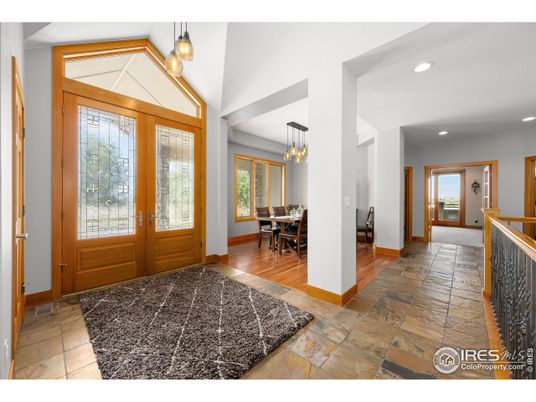 Chandelier, Dining room, Interior, Pendant Lights, Recessed Lighting, Wood Texture Flooring