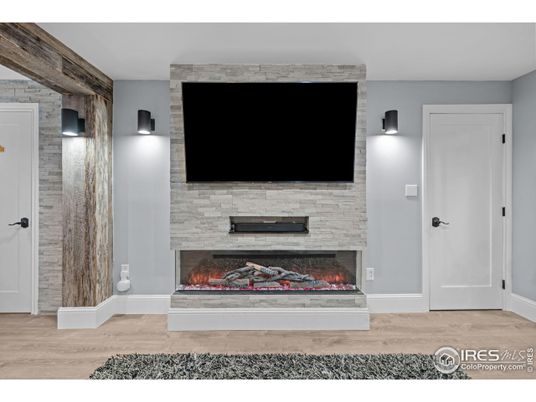Fireplace, Interior, Wood Texture Flooring