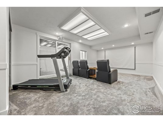 Fitness Equipment, Interior, Projection Screen, Recessed Lighting