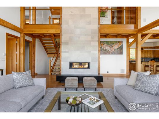 Fireplace, Interior, Living room, Wooden Beams, Wood Texture Flooring