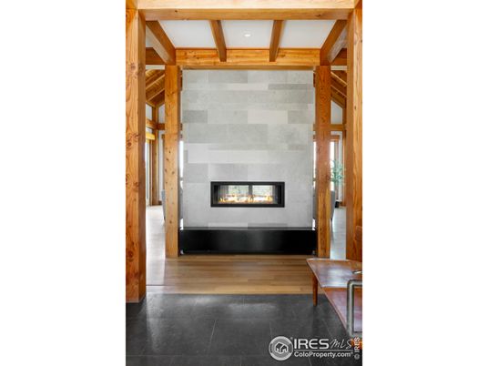 Fireplace, Interior, Wooden Beams