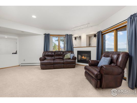 Fireplace, Interior, Living room, Recessed Lighting, Water
