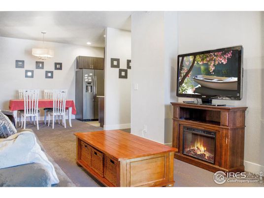 Dining room, Fireplace, Interior, Kitchen, Pendant Lights, Recessed Lighting, Stainless Steel Appliances
