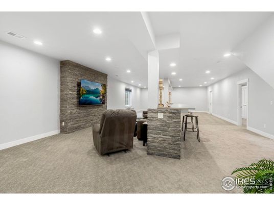 Interior, Recessed Lighting, Stone Walls