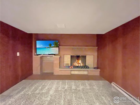 Empty room, Fireplace, Interior