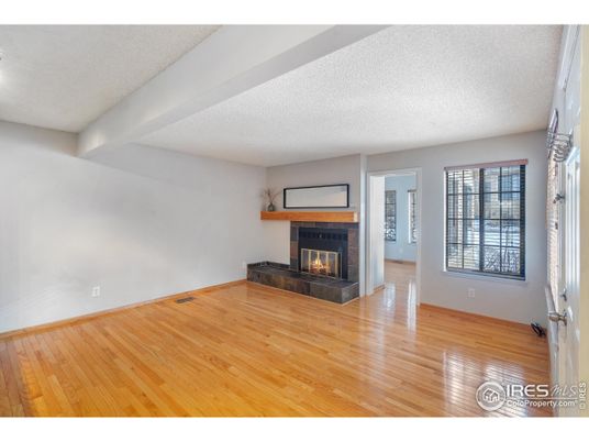 Empty room, Fireplace, Interior, Wood Texture Flooring