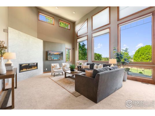 Fireplace, Interior, Living room, Recessed Lighting