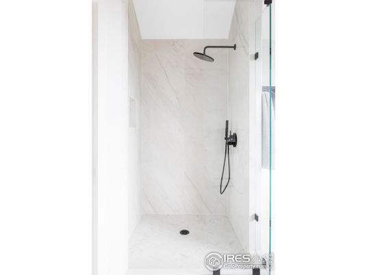 Bathroom, Glass Shower, Interior, Marble Walls