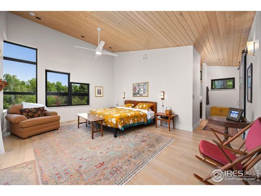Bedroom, Interior, Wooden Ceilings, Wood Texture Flooring