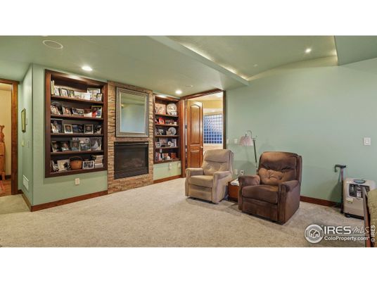 Bedroom, Fireplace, Interior, Recessed Lighting
