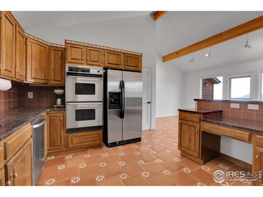 Interior, Kitchen, Stainless Steel Appliances, Wooden Beams