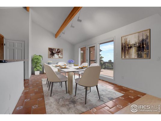 Dining room, Interior, Wooden Beams