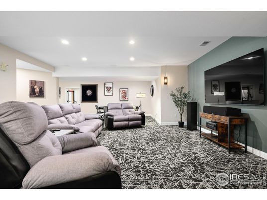 Interior, Living room, Recessed Lighting