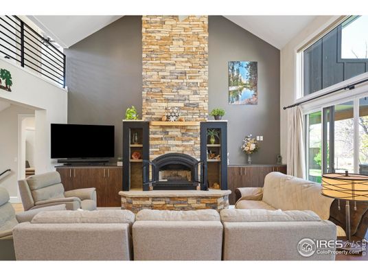 Fireplace, Interior, Living room, Stone Walls