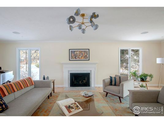 Fireplace, Interior, Living room, Pendant Lights, Piano