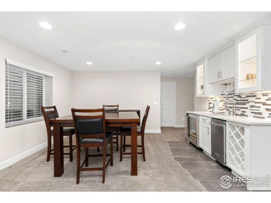 Dining room, Interior, Kitchen, Recessed Lighting