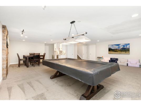 Billiard Table, Dining room, Game Room, Interior, Pendant Lights, Recessed Lighting