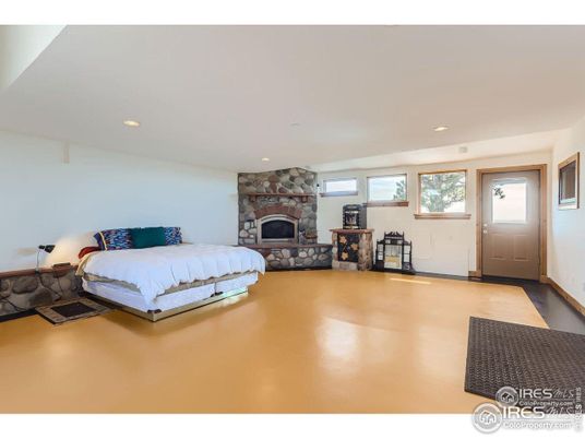 Bedroom, Fireplace, Interior, Recessed Lighting