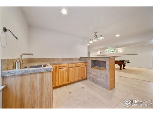 Billiard Table, Fireplace, Game Room, Interior, Recessed Lighting